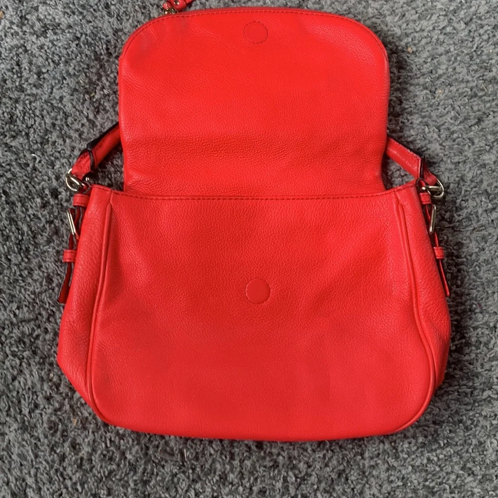 Neon coral orange Kate Spade handbag purse - Picture 3 of 9
